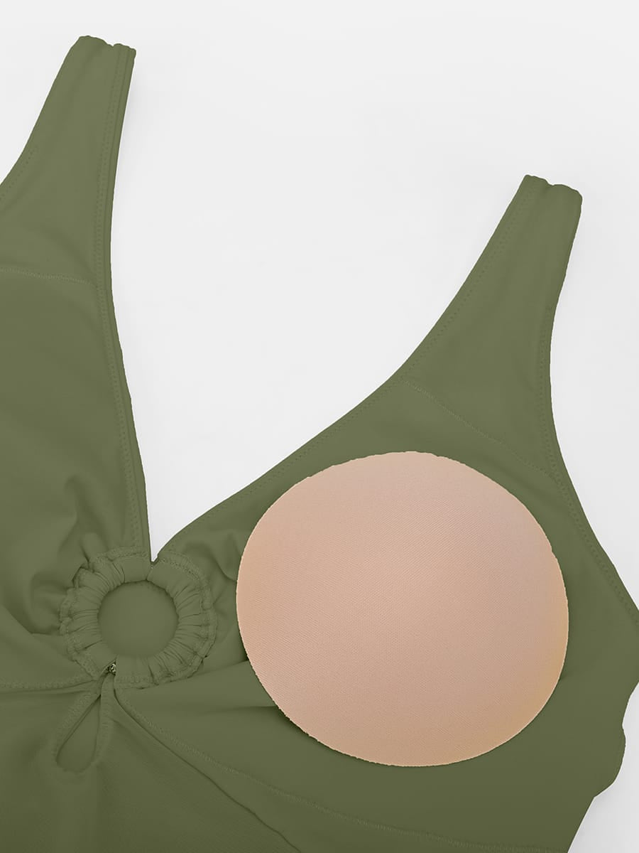 Waist Shaping Ruched One-Piece Swimsuit 2
