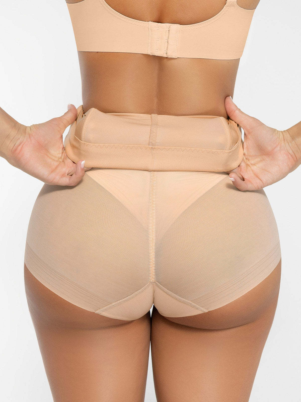 High-Waisted Tummy Control Brief Nude 4