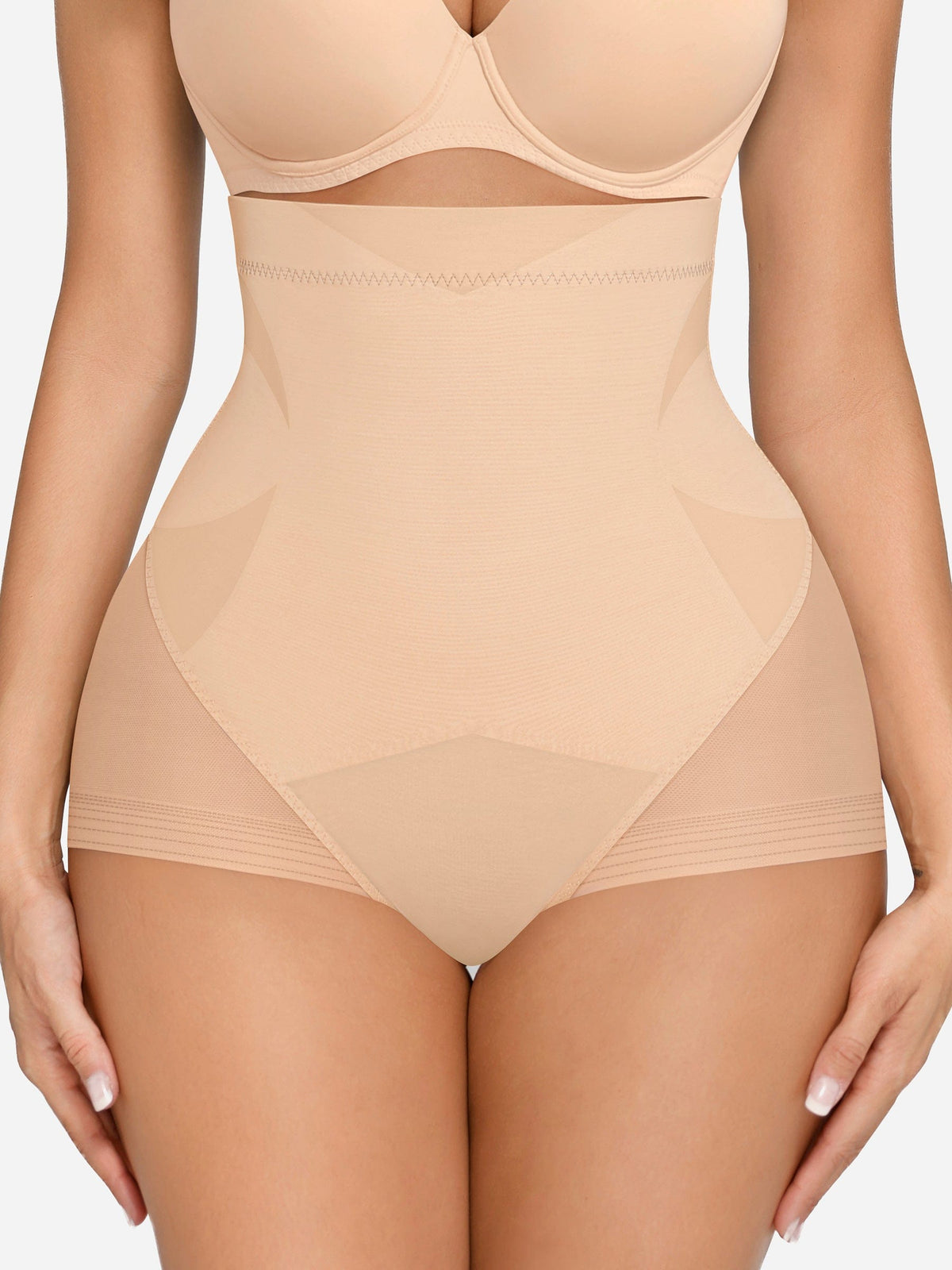 High-Waisted Tummy Control Brief Nude 5