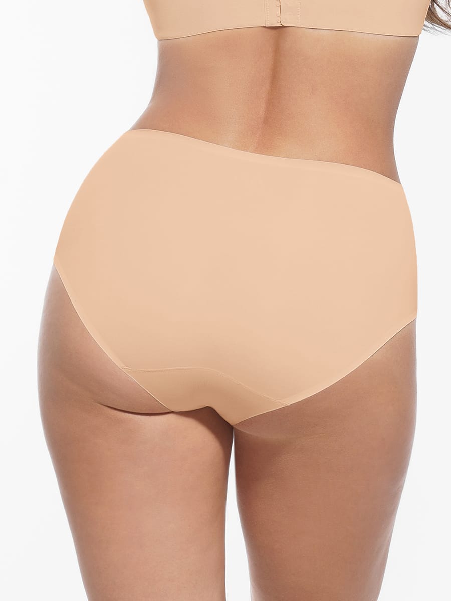 Cloud-Soft Mid-Waist Shaping Panties Nude 4