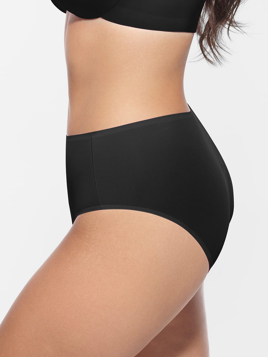 Cloud-Soft Mid-Waist Shaping Panties Black 3