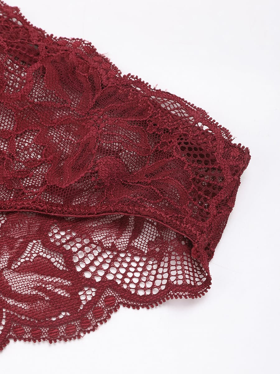 Low-Rise Lace Panties With Antibacterial Cotton Crotch 7
