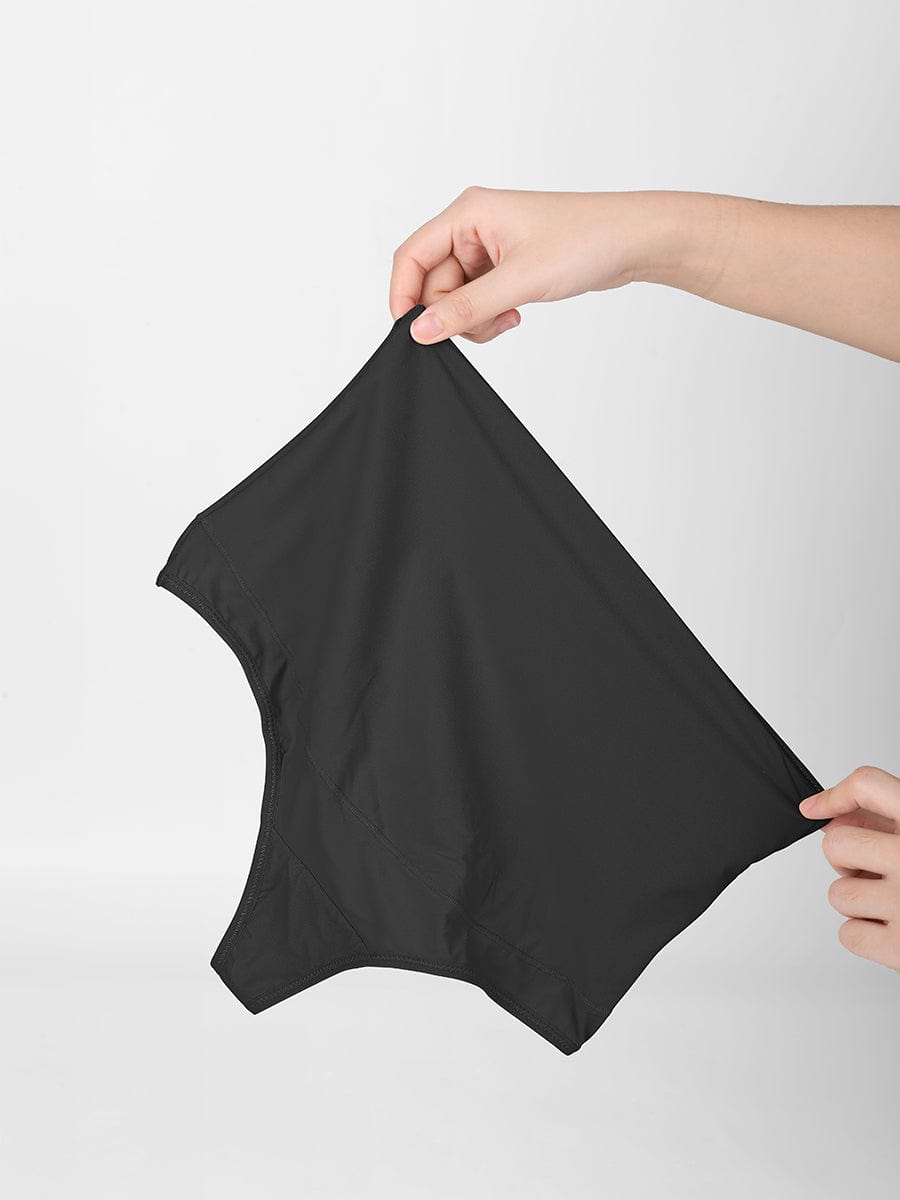 High-Waist Tummy Control Thong Panties Dark Brown 7