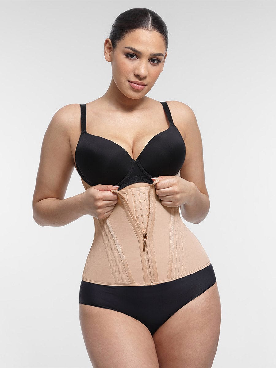 15 Steel Bone Waist Trainer Vest Black 7