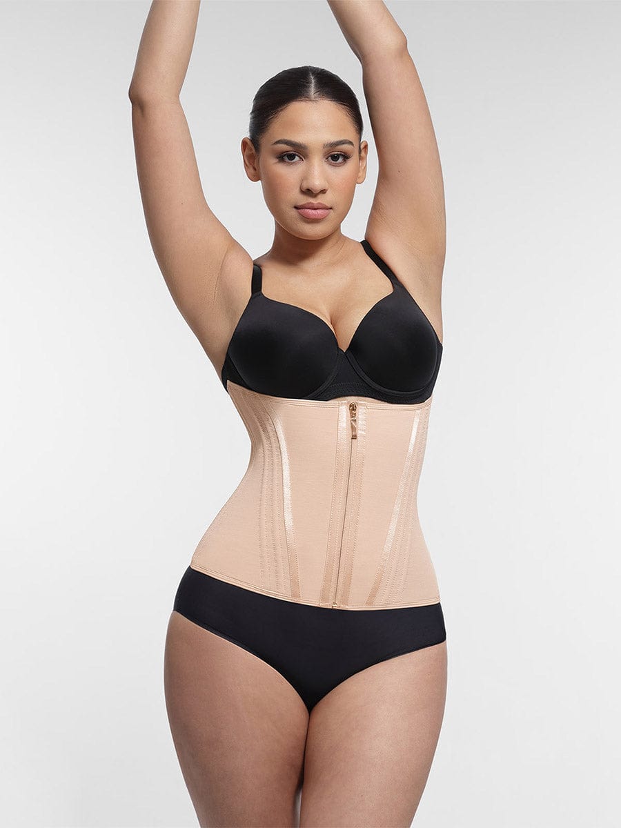 15 Steel Bone Waist Trainer Vest Black 6