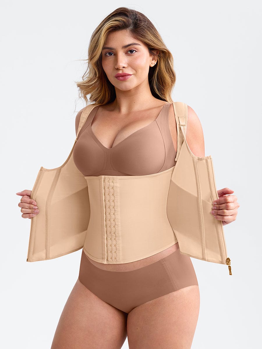 Steel-Boned Waist Cincher Tank Top Nude 3