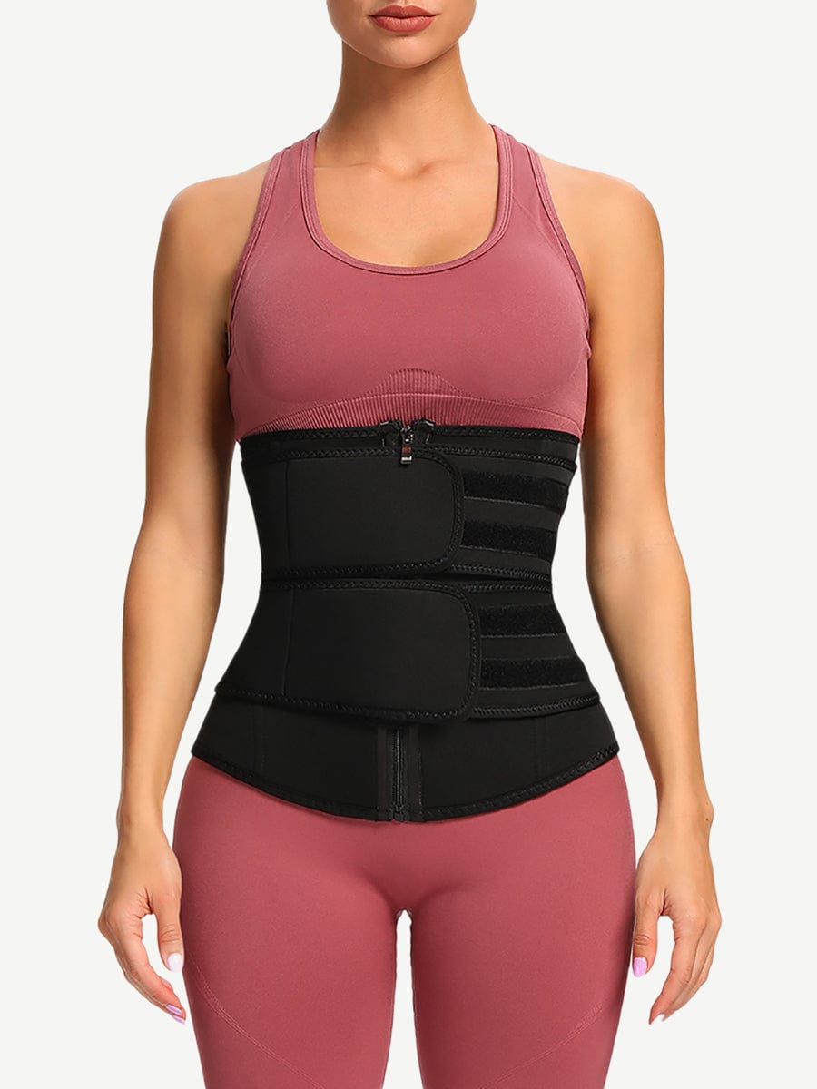 Athletic Neoprene Waist Trainer Black 3