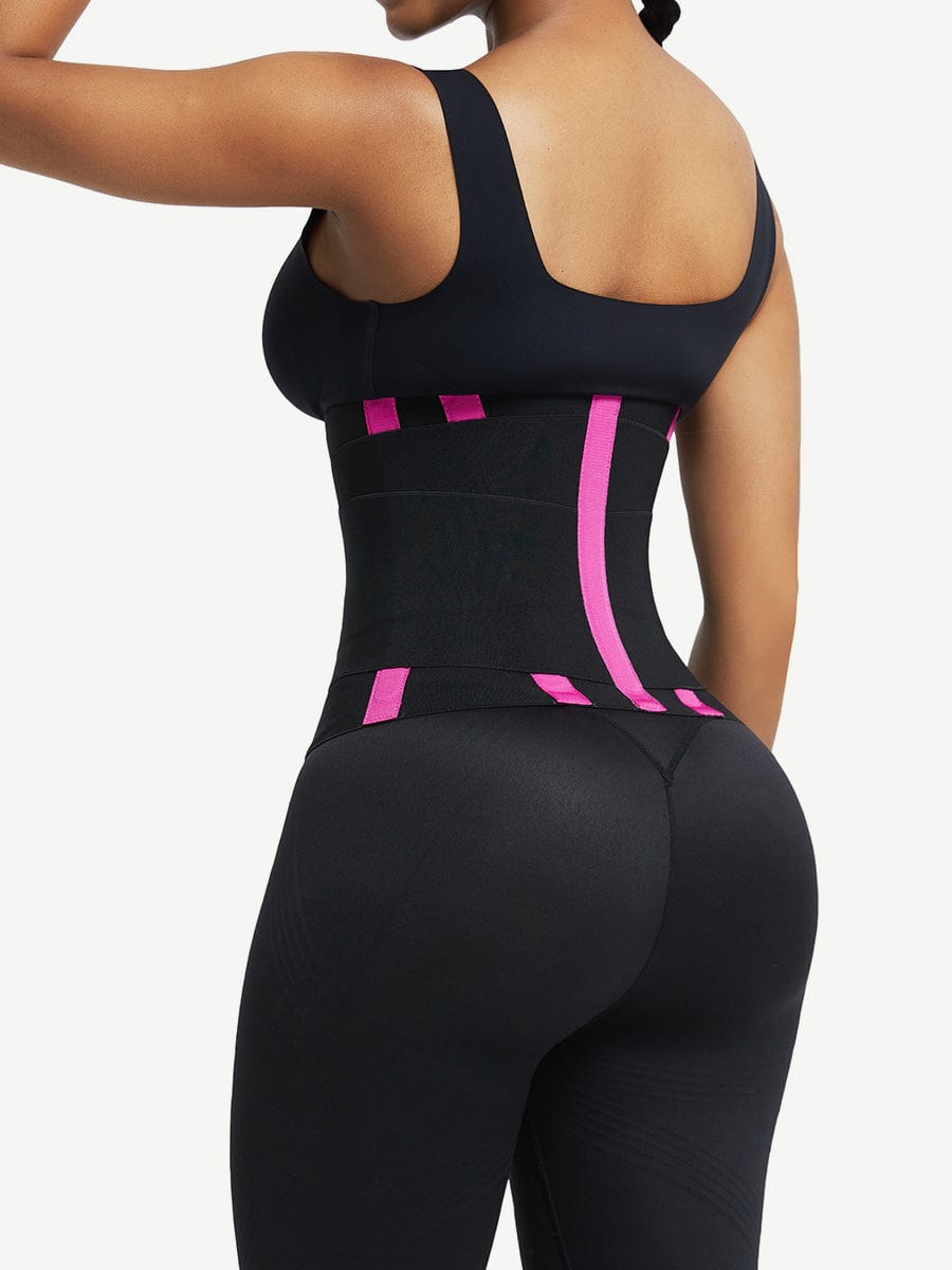 Sauna Waist Trainer With 5 Steel Bones Leopard Brown 5