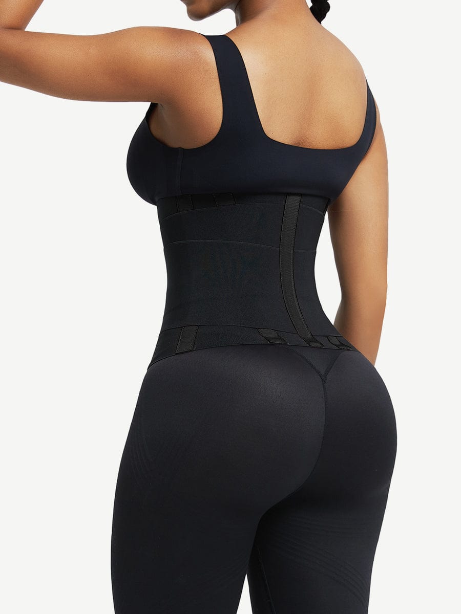 Sauna Waist Trainer With 5 Steel Bones Leopard Brown 1