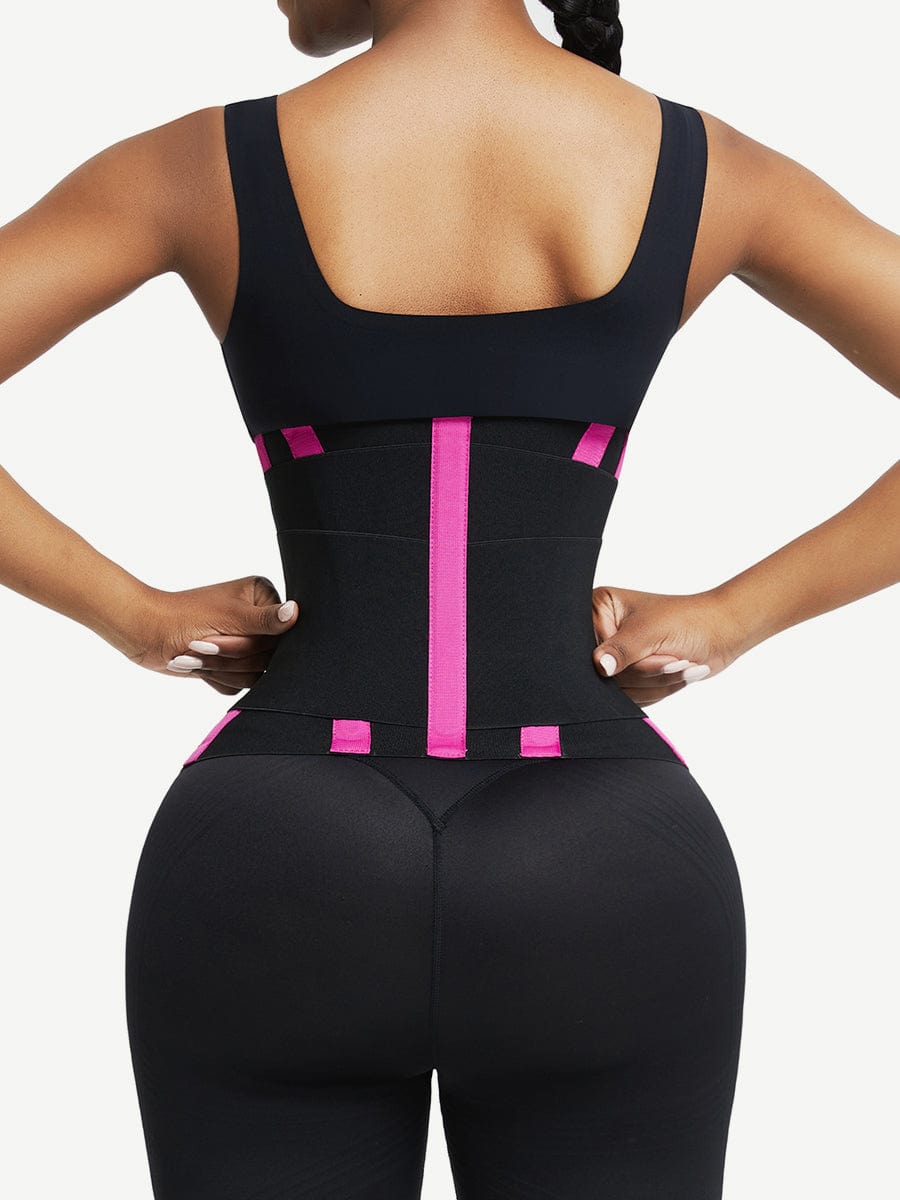 Sauna Waist Trainer With 5 Steel Bones Leopard Brown 3