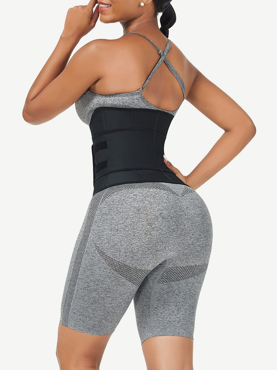 Bust Support Latex Waist Trainer Black 6