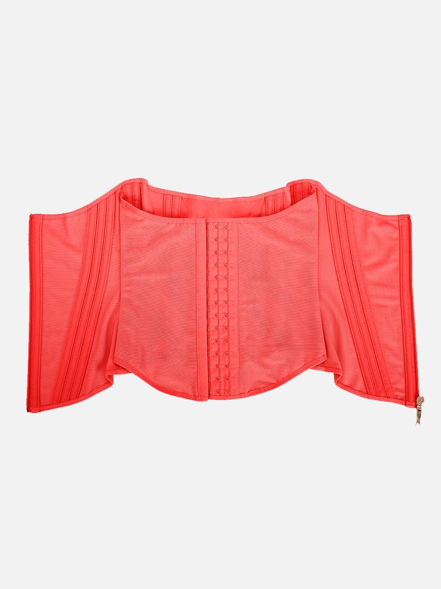 15 Steel Bone Waist Trainer Vest Red 8